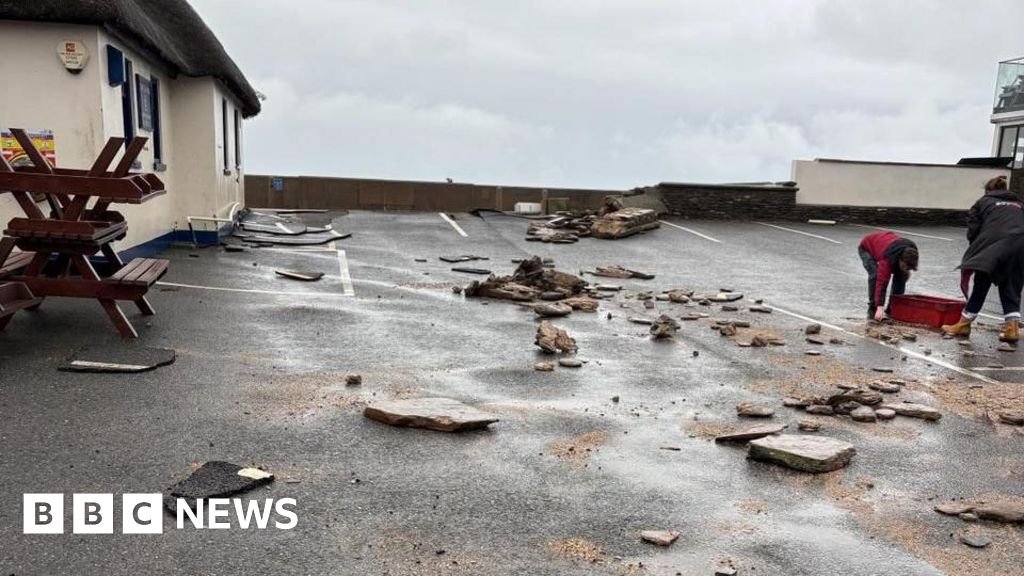 Clean-up under way in Devon after Storm Ingrid wreaks havoc