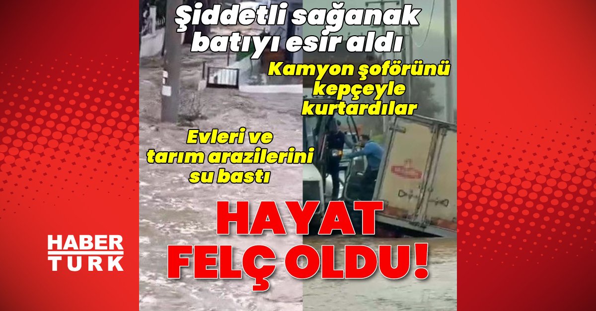 Son dakika: Bir çok ilde sağanak yağış hayatı olumsuz etkiledi
