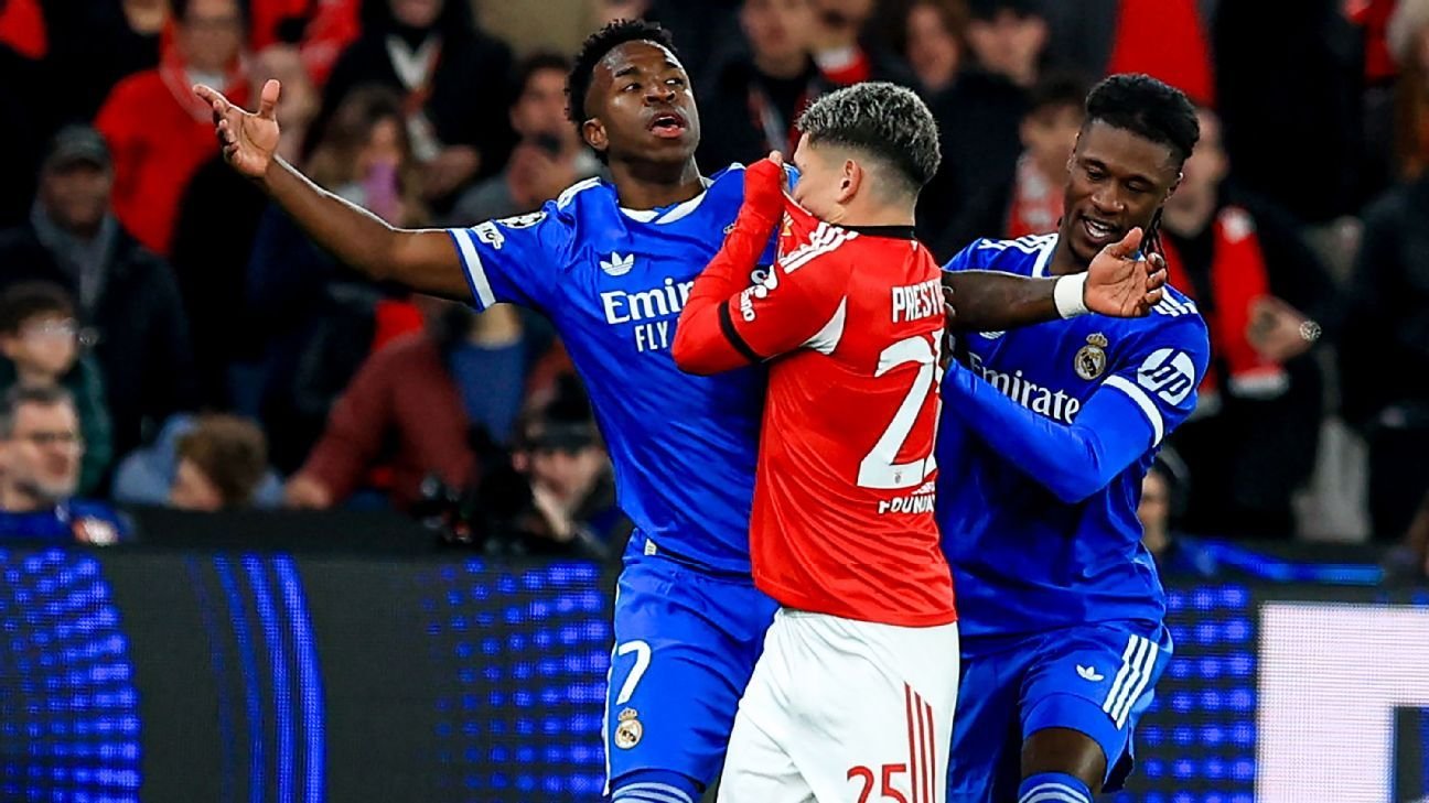 Gianluca Prestianni provisionally suspended for Benfica’s second leg tie with Real Madrid