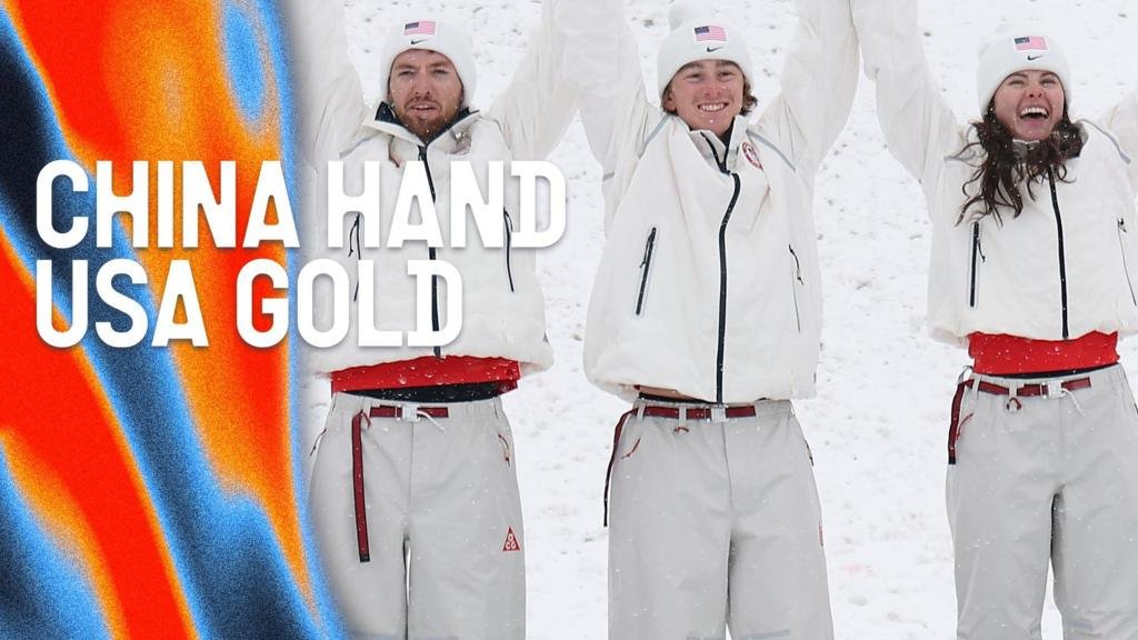 China 'fall apart' as US take mixed team aerials gold