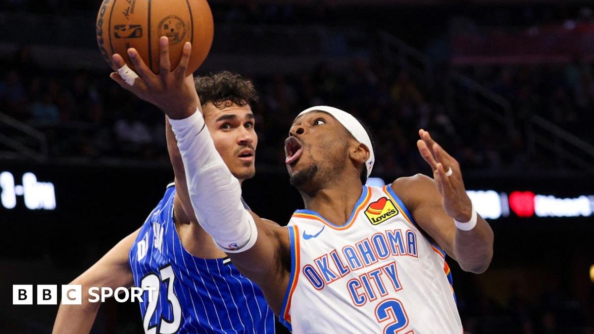 NBA: Oklahoma City Thunder first team to book play-off place after win over Orlando Magic
