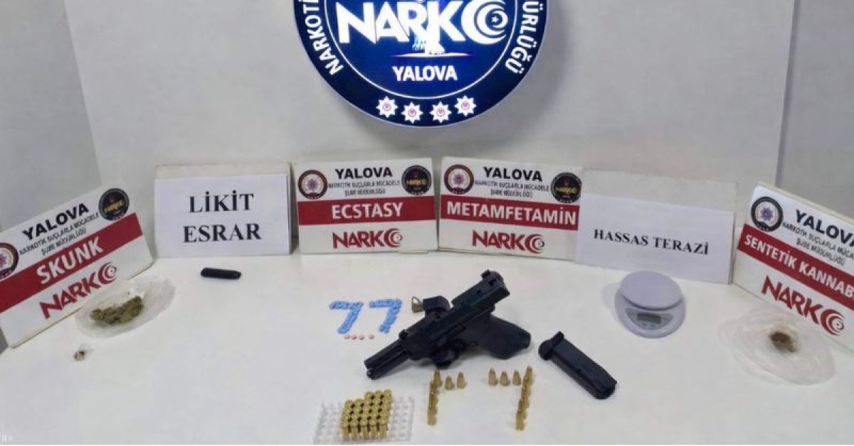 Yalova merkezli uyuşturucu operasyonunda 4 zanlı tutuklandı