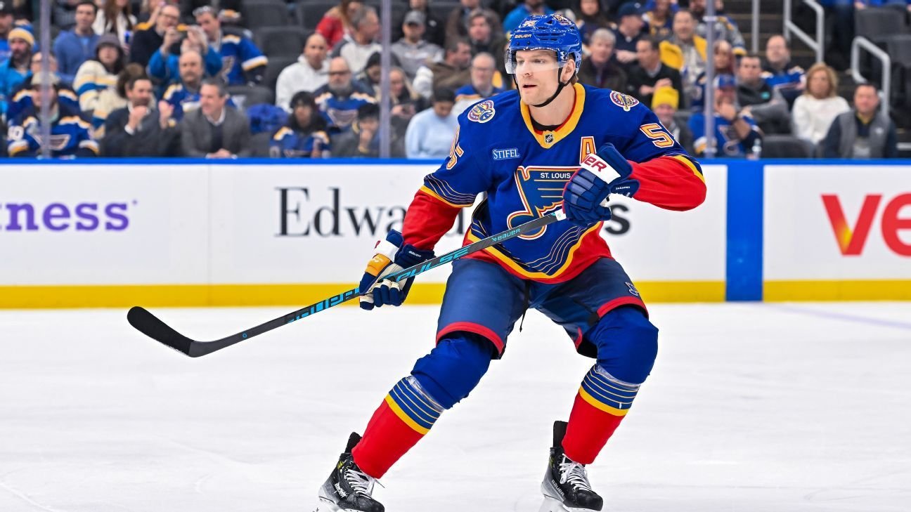 Blues’ Colton Parayko nixes trade to Sabres, source says
