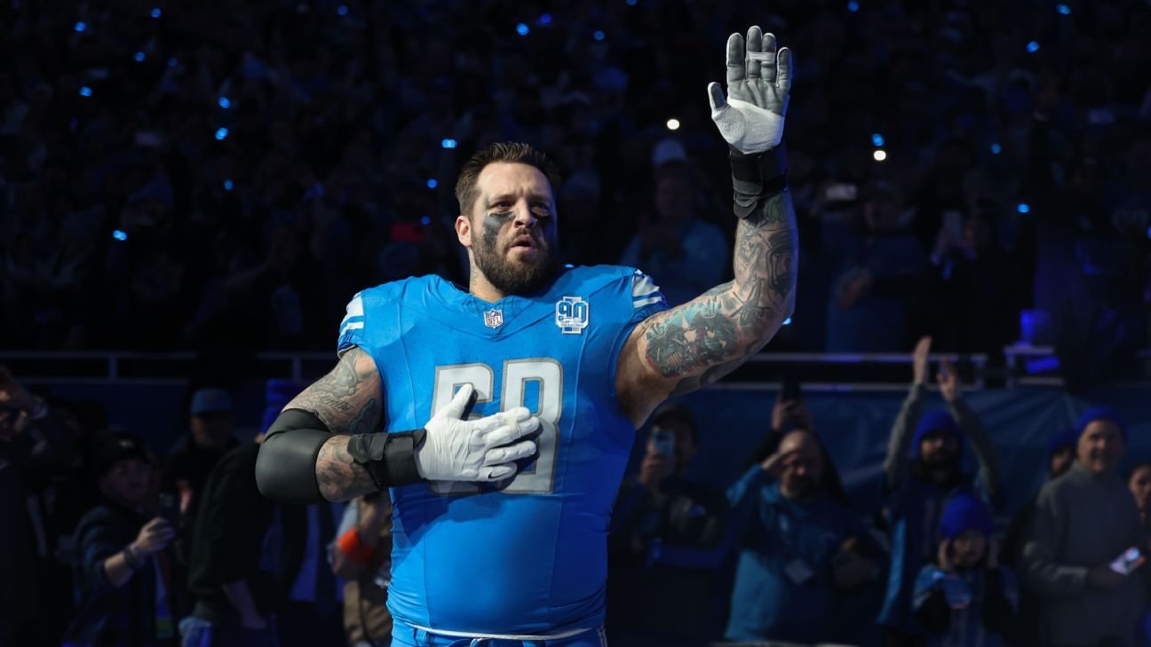 OT Taylor Decker asks for release after 10 years with Lions