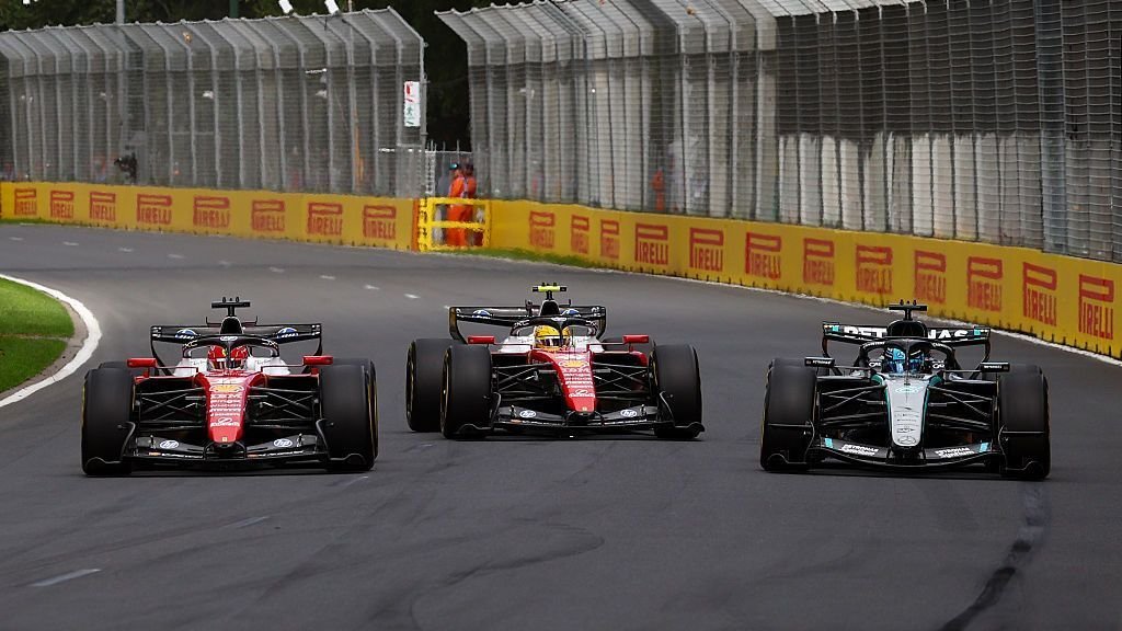 Australian Grand Prix LIVE: Latest updates as George Russell, Kimi Antonelli lead Charles Leclerc, Lewis Hamilton