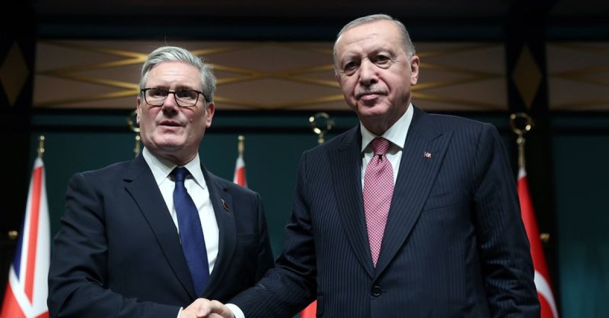 Cumhurbaşkanı Erdoğan, Starmer'la görüştü