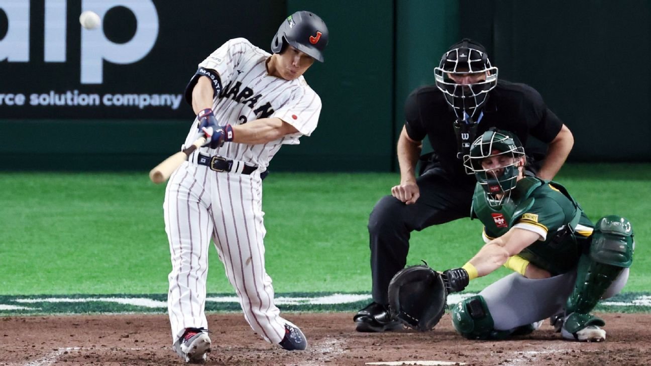 Japan rallies late to beat Australia behind Masataka Yoshida HR