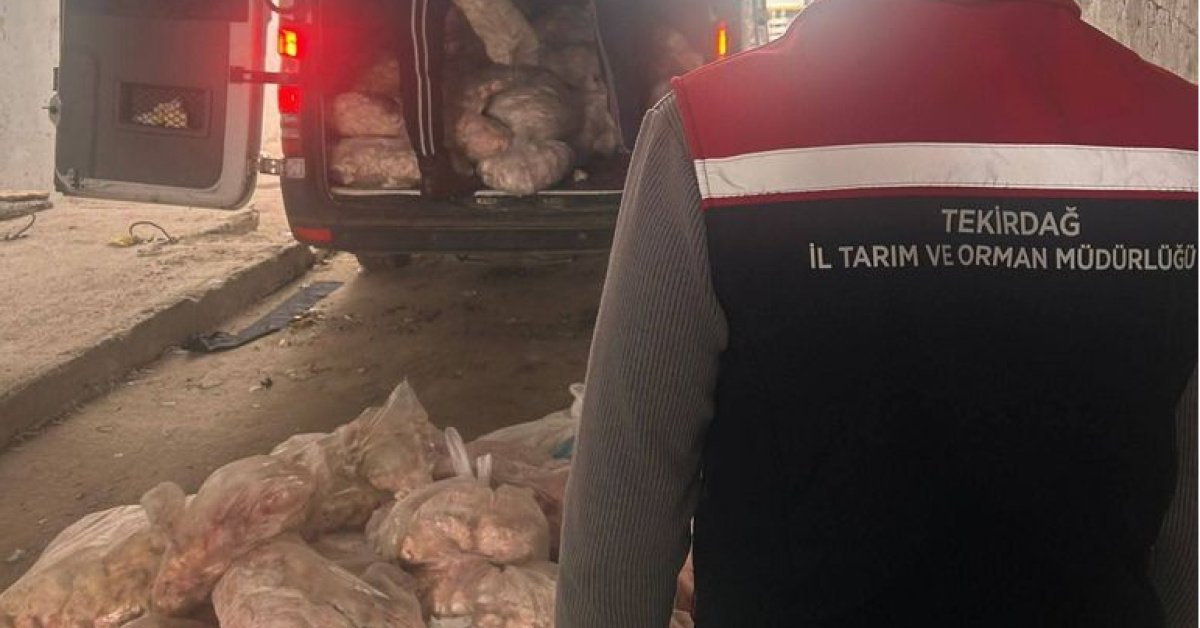 Tekirdağ’da 2.8 ton hayvansal ürün imha edildi