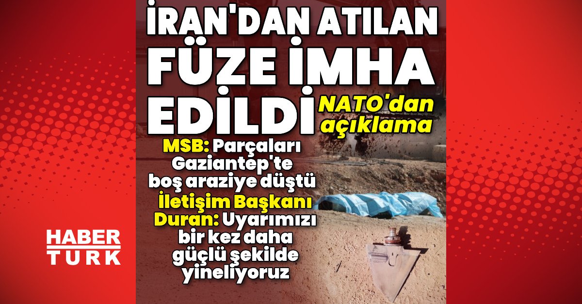 İran’dan atılan füze imha edildi
