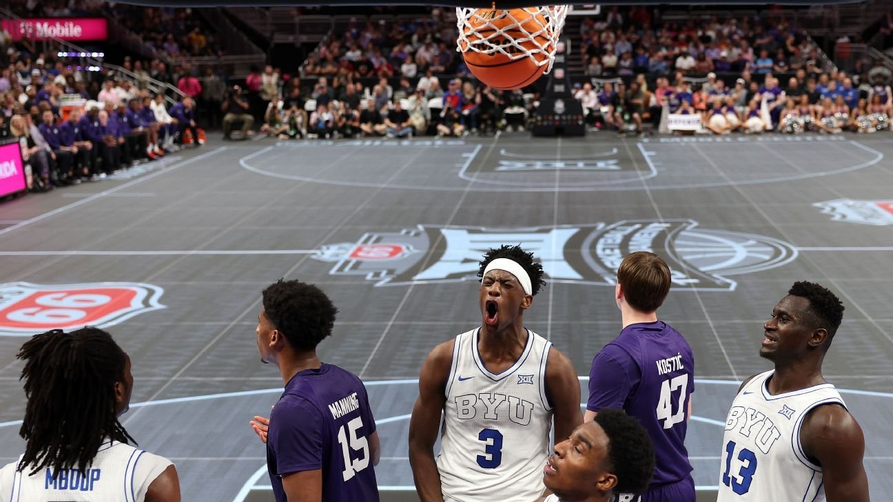 BYU’s Dybantsa nets freshman-record 40 in Big 12 tourney win
