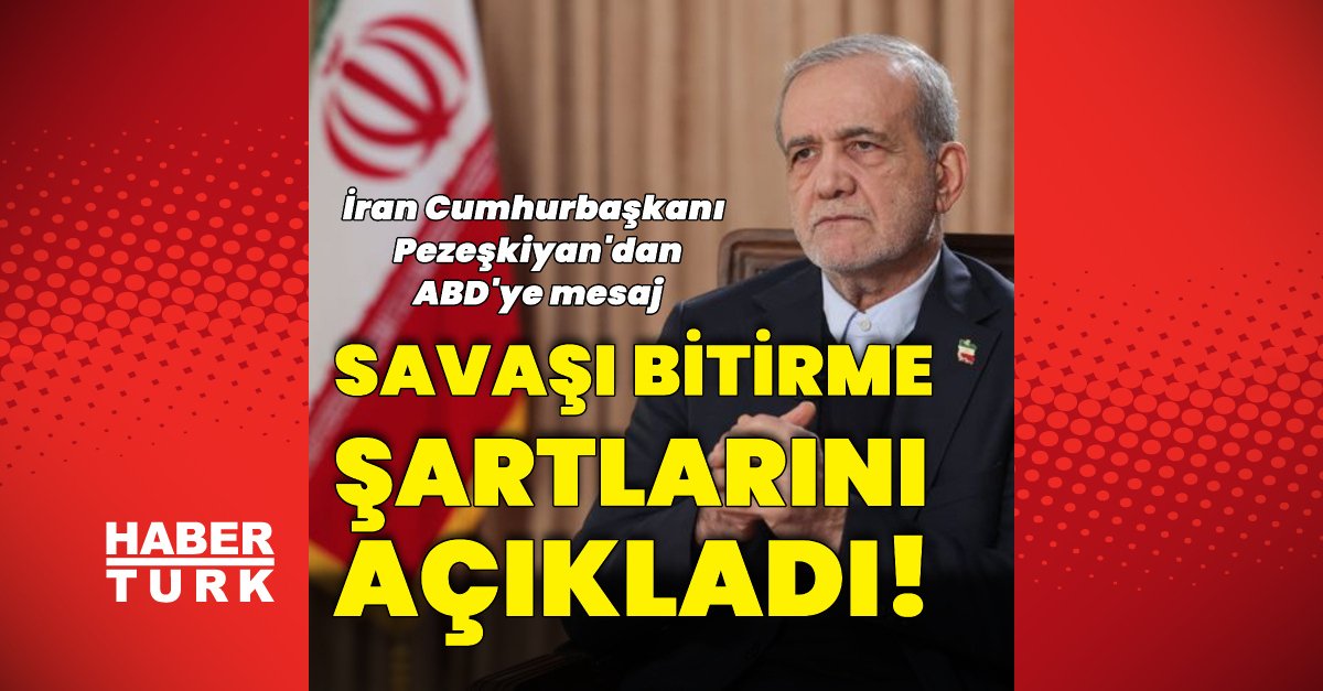 Pezeşkiyan, savaşın bitmesi için şartlarını belirtti