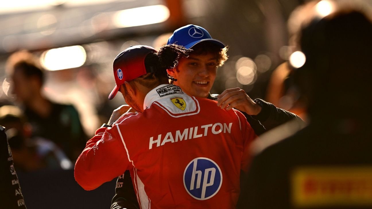 Chinese Grand Prix: Lewis Hamilton brands Kimi Antonelli’s record pole an ‘amazing achievement’