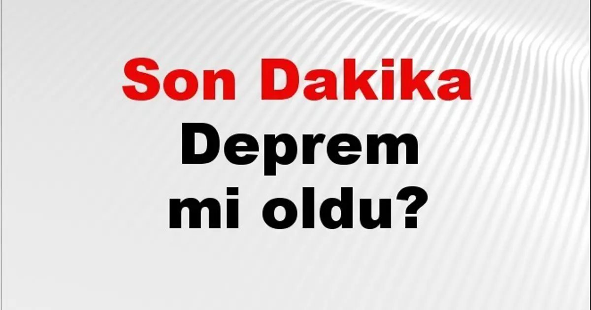 Son dakika deprem mi oldu? Az önce deprem nerede oldu? İstanbul, Ankara, İzmir ve il il AFAD son depremler 15 Mart 2026