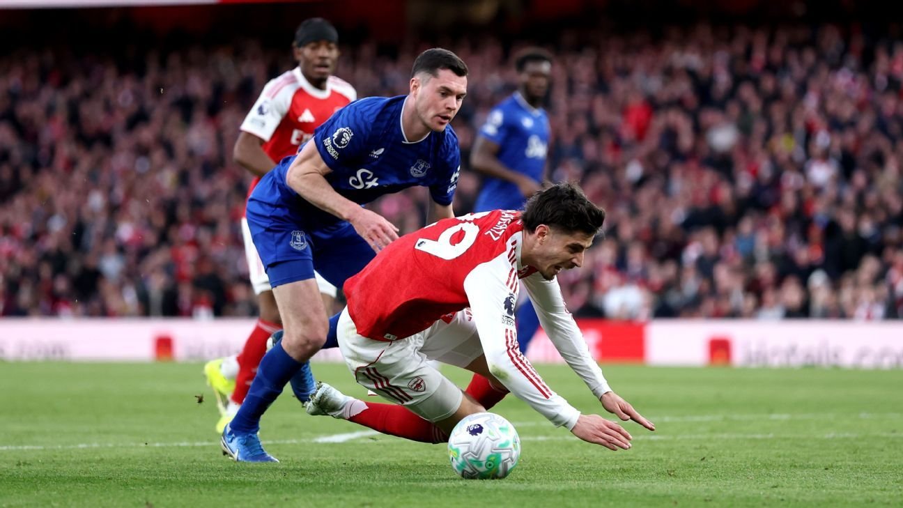 VAR review: Why Arsenal should have had a penalty vs. Everton