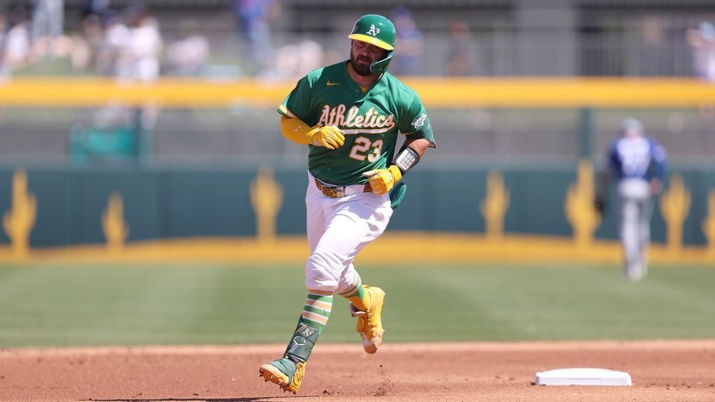 A’s Shea Langeliers homers 3 times in spring training game
