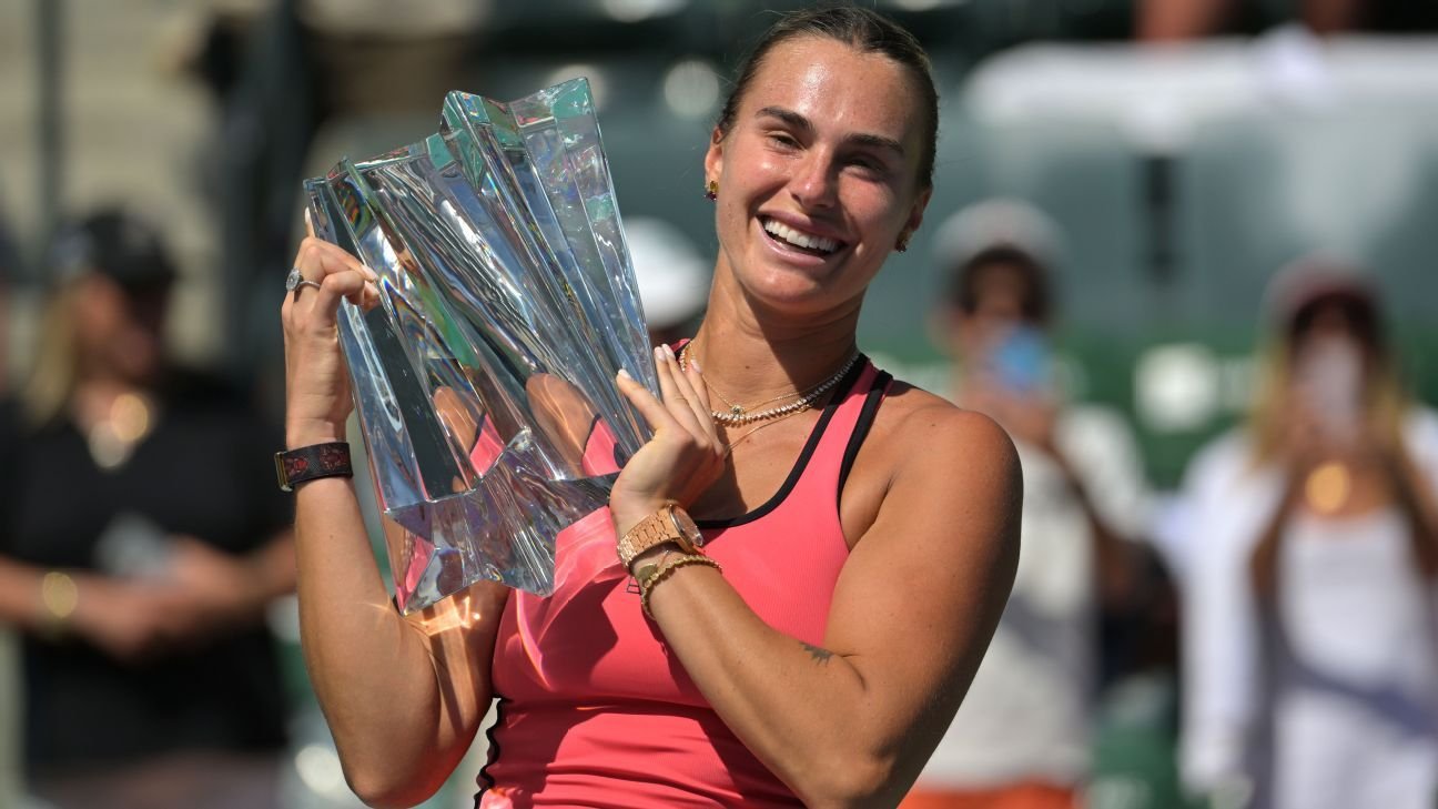 Aryna Sabalenka outlasts Elena Rybakina for Indian Wells title