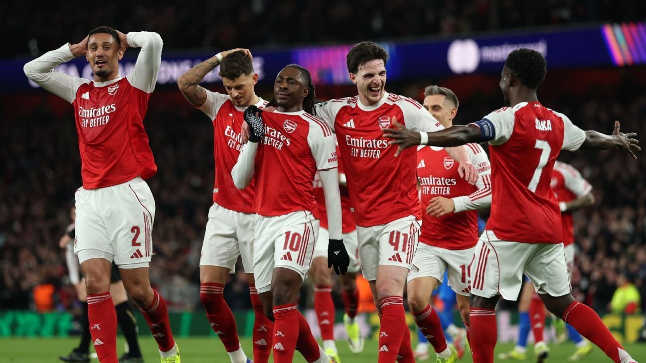 Arsenal unflappable in Champions League, a stark contrast to Premier League counterparts