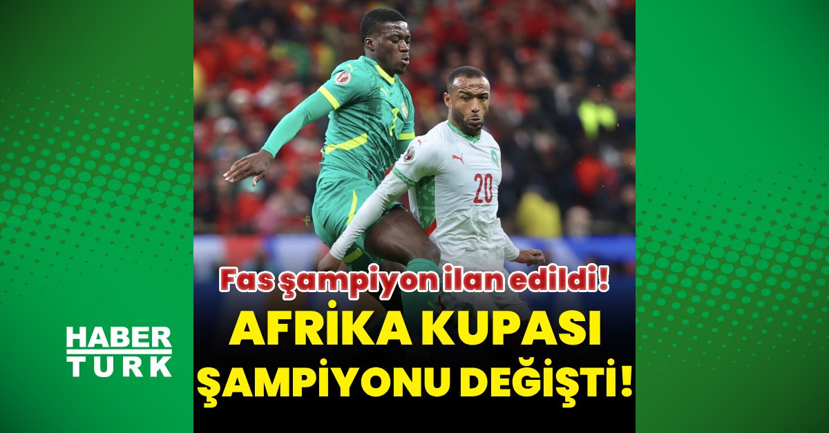 Afrika Kupası şampiyonu değişti: Fas şampiyon ilan edildi!
