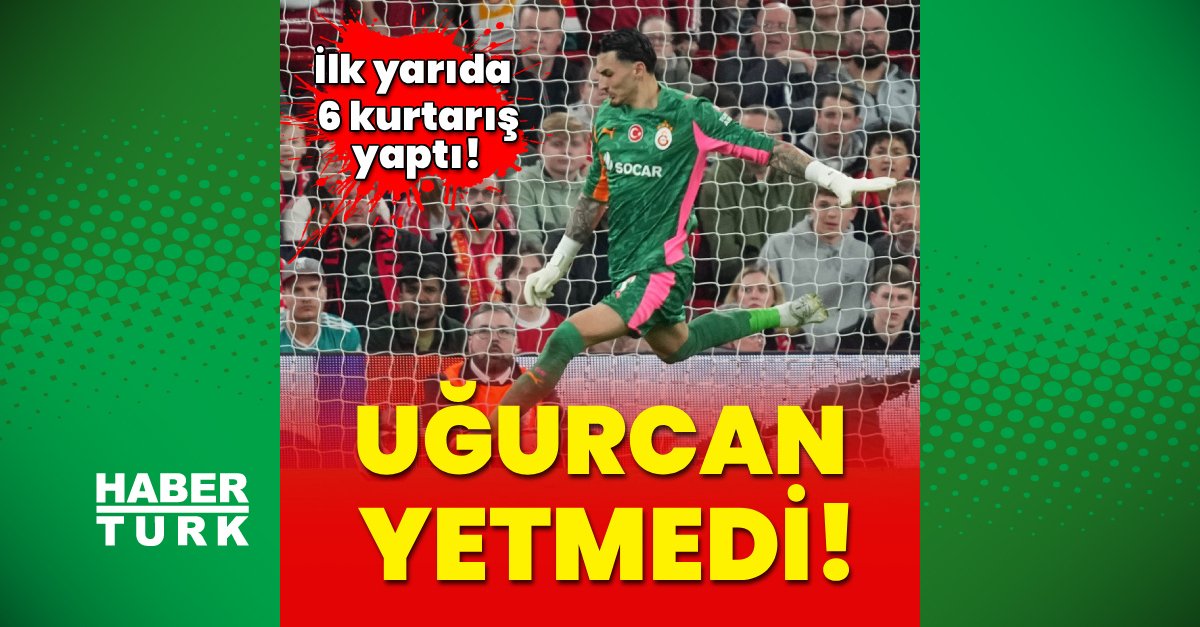 Uğurcan Çakır, Liverpool karşısında ilk yarıya damga vurdu: 6 kurtarış!