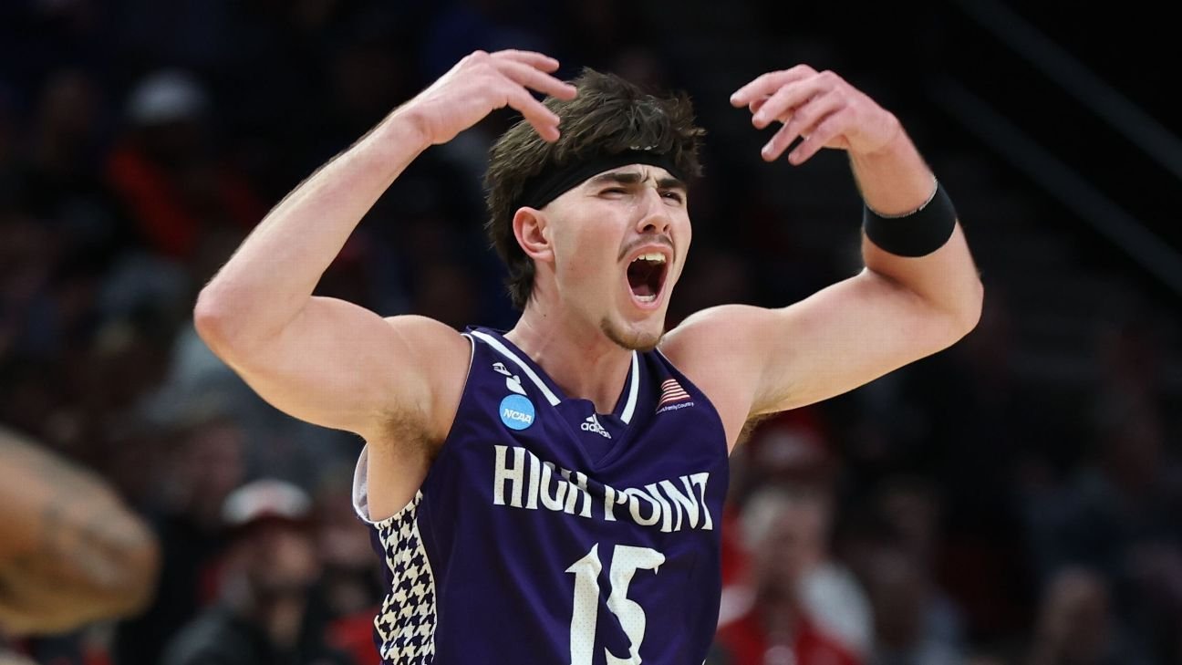 High Point upsets Wisconsin in 1st round of NCAA tournament