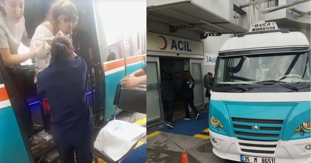 Hastaneye giderken dolmuşta doğum yaptı