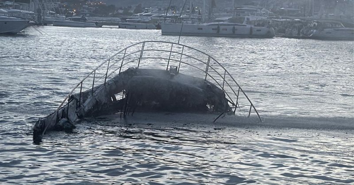 Bodrum’da marinada milyonluk tekneler yandı!
