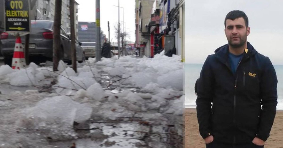 Erzurum’da çatıdan düşen buz sarkıtının altında kalan 2 çocuk babası hayatını kaybetti