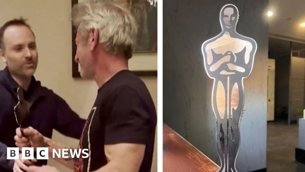 Sean Penn receives ‘Oscar’ in Ukraine after skipping US ceremony