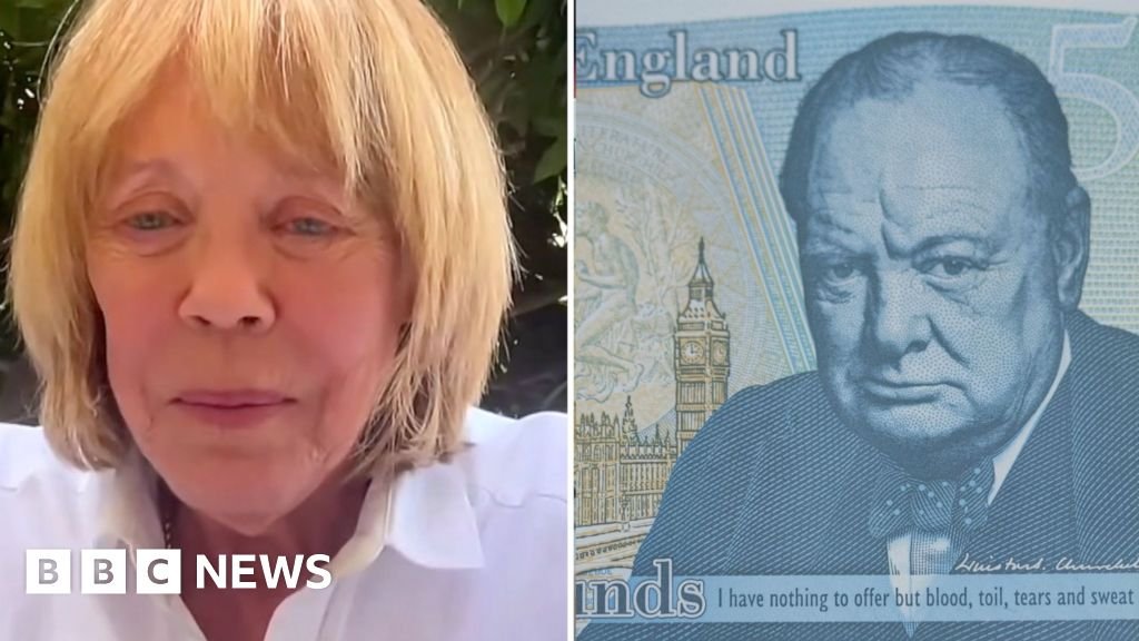 Churchill’s granddaughter happy with his picture being replaced on £5 note