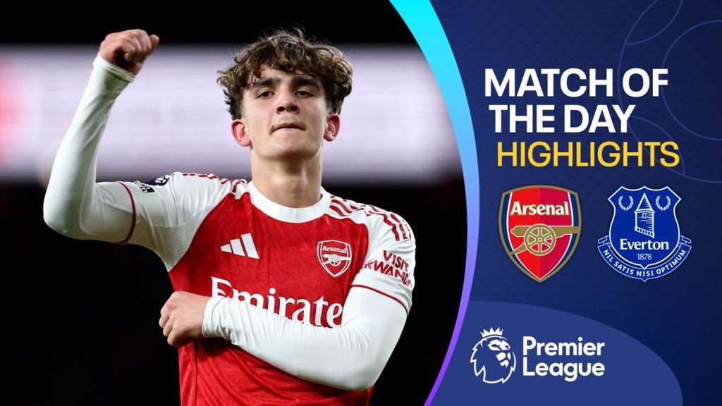 Premier League: Arsenal 2-0 Everton highlights as Max Dowman becomes youngest goalscorer