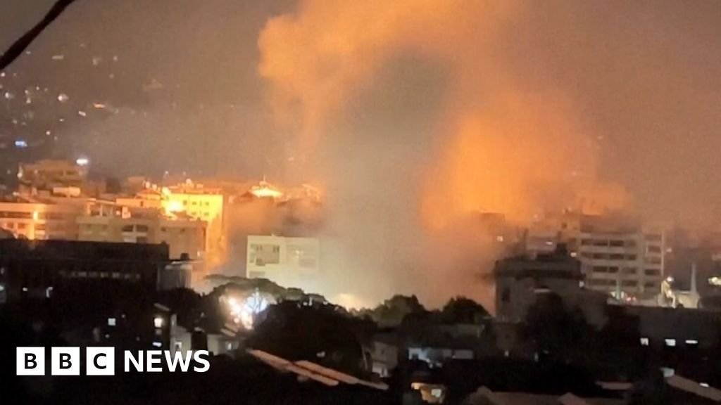 Israel strikes Beirut, prompting residents to flee