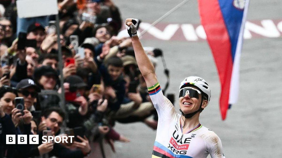 Strade Bianche: Tadej Pogacar wins Italian one-day classic for record fourth time
