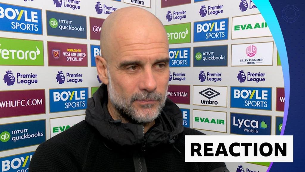 West Ham United 1-1 Manchester City: Pep Guardiola post-match interview