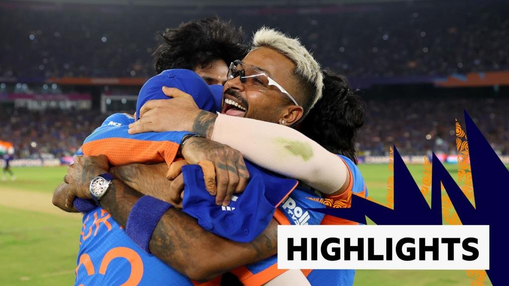 T20 World Cup final highlights: India beat New Zealand by 96 runs to retain title