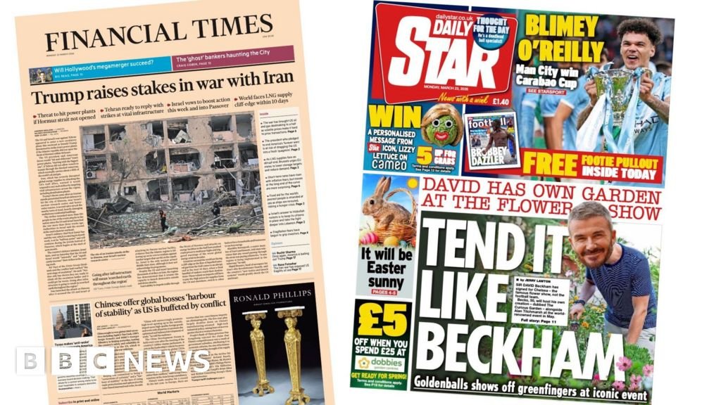 The Papers: 'Trump raises stakes' and 'Tend it like Beckham'