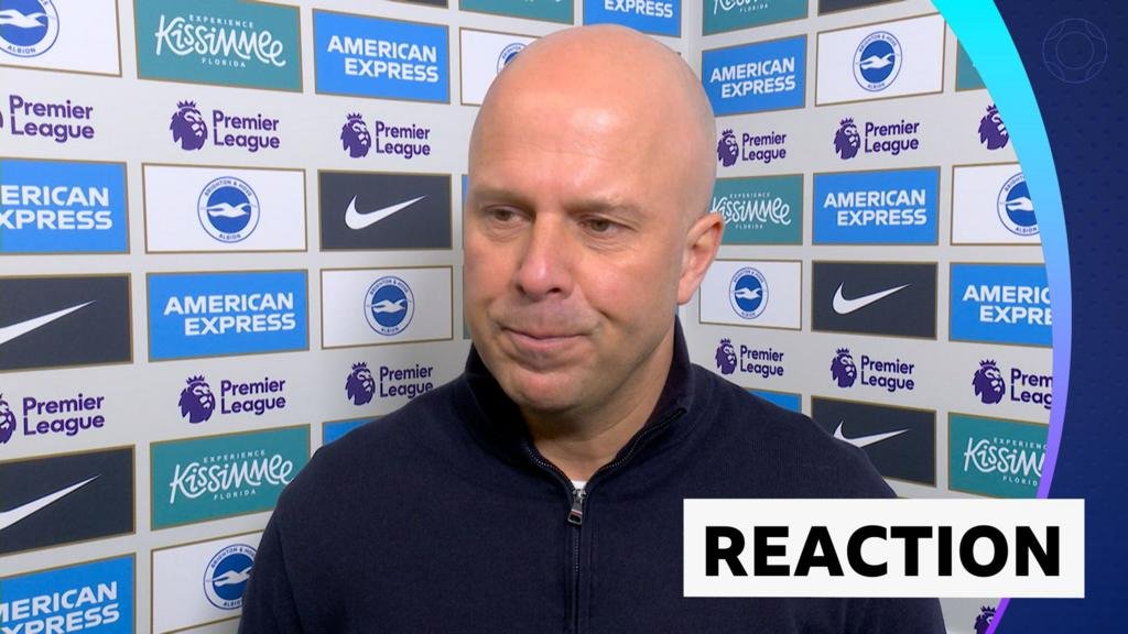 Brighton & Hove Albion 2-1 Liverpool: Mohamed Salah and Hugo Ekitike injuries hurt us – Arne Slot