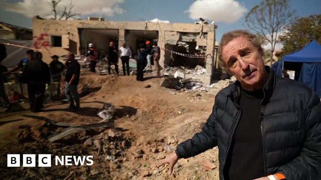 ‘A direct hit’ – BBC visits Israeli town after Iranian strike