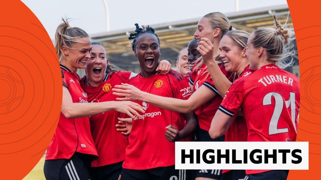 WSL: Manchester United 2-1 Everton highlights